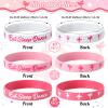 30 Pieces Cheerleading Ballet Dance Party Rubber Bracelets Party Favors Supplies Girl Gifts Inspirational Silicone Wristband Stretch Motivational Band Gymnastics Bracelet for Women view 2