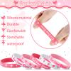 30 Pieces Cheerleading Ballet Dance Party Rubber Bracelets Party Favors Supplies Girl Gifts Inspirational Silicone Wristband Stretch Motivational Band Gymnastics Bracelet for Women view 3