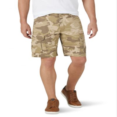 Wrangler Authentics mens Classic Stretch Cargo Shorts, Jungle Elmwood Camo, 38 US