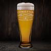 Personalized Beer Glass 61st Birthday Gift for Men Vintage Aged To Perfection Cheers To 61 Years Old 1962 Etched Custom Gift 16 oz Pilsner Drinking Glasses For Men and Women view 3