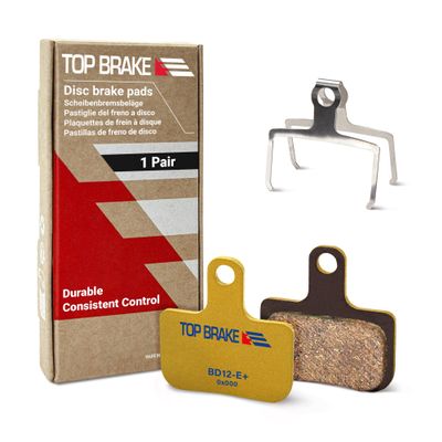 TOP BRAKE Disc Electric Road Bike Brake Pads for SRAM Level Ultimate/Force,RED AXS and XC MTB Brake Set | E-Bikes, E-Road, E-Gravel | E-Bike Compound,Long Lasting, Premium E+ Version, Gold