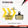 TOP BRAKE Disc Electric Road Bike Brake Pads for SRAM Level Ultimate/Force,RED AXS and XC MTB Brake Set | E-Bikes, E-Road, E-Gravel | E-Bike Compound,Long Lasting, Premium E+ Version, Gold view 4