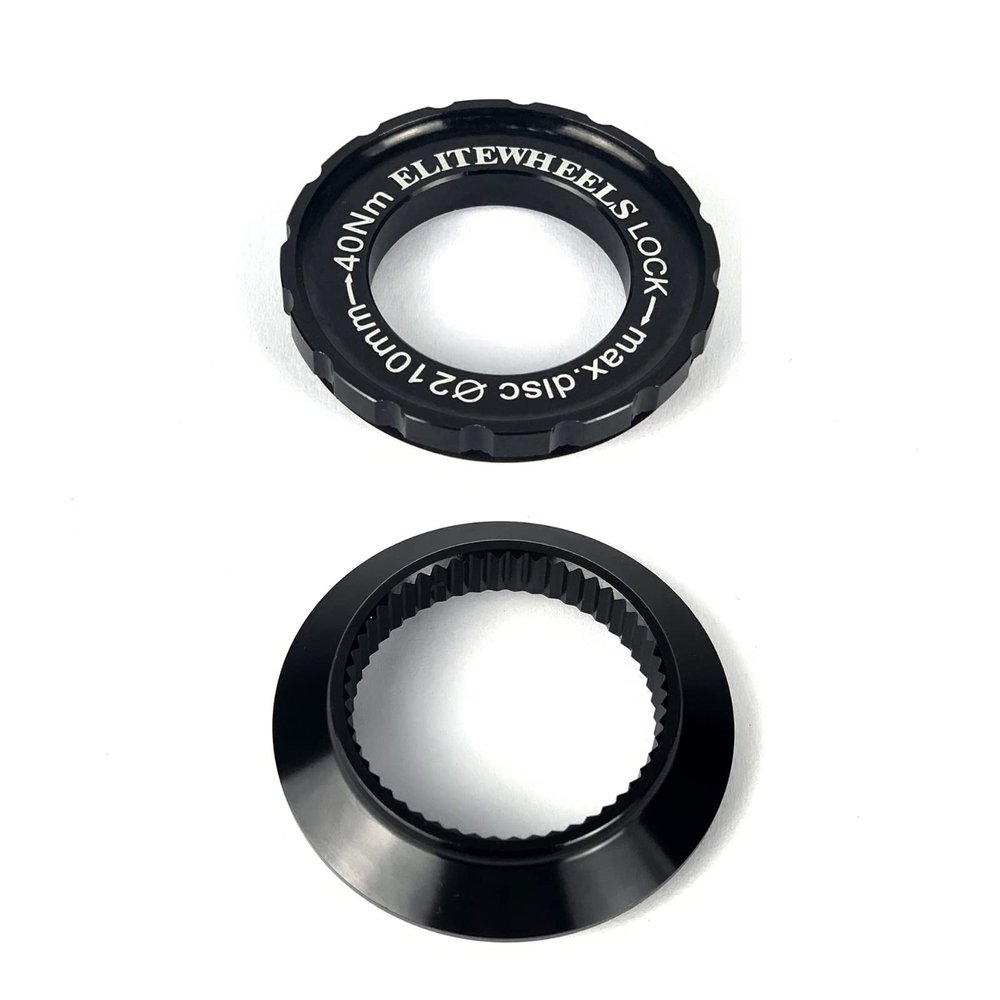 ELITEWHEELS 1 Piece MTB Bicycle Center Lock Adapter to 6 Bolt Disc Brake Boost for Mountain Bike Hub