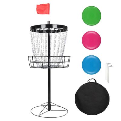 TimmyHouse Disc Golf Frisbee Basket Target Outdoor Garden Games Family Practice Beginner