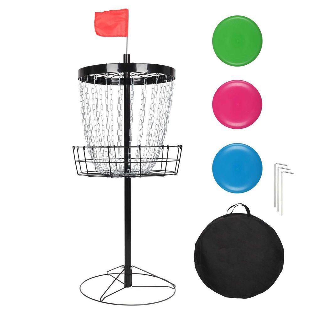TimmyHouse Disc Golf Frisbee Basket Target Outdoor Garden Games Family Practice Beginner