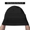 Bandnae Custom Beanie Cap Knitted Hat, Personalized Add Your Image Text Logo Cuff Daily Warm Slouchy Hats Knitted Hat 01 - Black 7 7/8-8 view 4