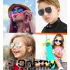 Onrtry Small Polarized Aviator Sunglasses for Boys Girls Classic Metal Frame Mirrored Lens Sun Glasses - 52MM(Gold Frame/Grey Lens) view 4