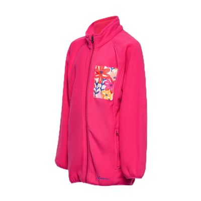 Arctix Kids Birch Printed Pocket Fleece, Fuchsia, X-Large