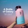 64 oz Water Bottle Insulated with Straw&3 Lids, Coolflask Half Gallon Water Jug Galaxy Large Metal Stainless Steel Vacuum flask for Gym, Sports and Travel, Keep Cold 48H Hot 24H, Blooming Cherry view 2