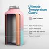 64 oz Water Bottle Insulated with Straw&3 Lids, Coolflask Half Gallon Water Jug Galaxy Large Metal Stainless Steel Vacuum flask for Gym, Sports and Travel, Keep Cold 48H Hot 24H, Blooming Cherry view 4