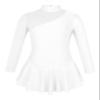 VernLan Girls Mesh Spliced Figure Ice Skating Dress Leotard Ruffle Skirt Lyrical Ballet Dance wear Performnce Costumes White 12 Years view 1