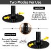 PRIOR FITNESS Premium Dance Pole - Removable 45mm Spinning & Static Heavy-Duty Steel Pole, Adjustable Height Professional Grade - Excellent for Home Exercise, Club, Gym - Black view 3