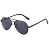 Onrtry Small Polarized Aviator Sunglasses for Boys Girls Classic Metal Frame Mirrored Lens Sun Glasses - 52MM(Black Frame/Grey Lens) view 1