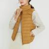 tuduoms Women's Packable Down Vest Ultra-light Quilted Padded Puffer Outerwear Jacket Vests Teen Girl Cute Warm Zip Coats view 2