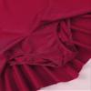 Jowowha Kids Girls Long Sleeves Mock Neck Mesh Splice Dancewear Figure Ice Skating Dresses Burgundy 12 view 4
