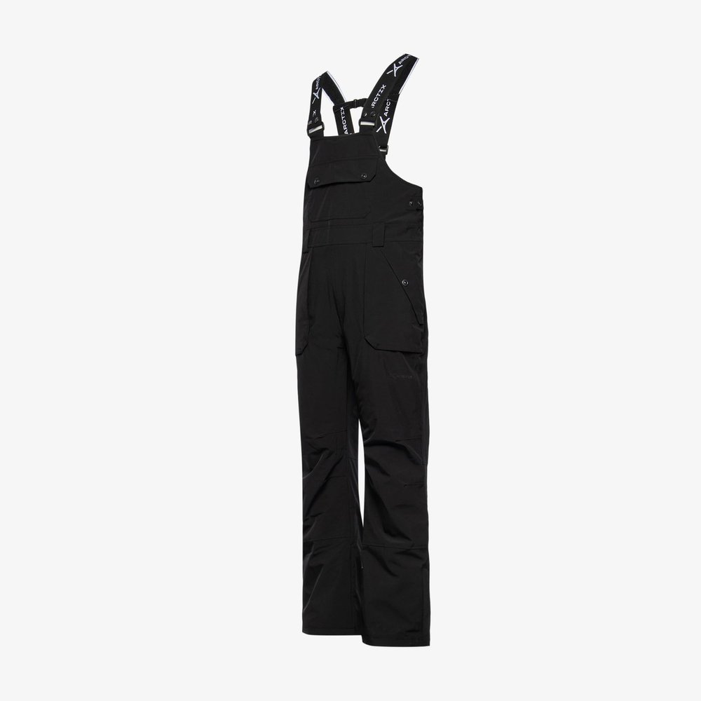 Arctix Men's Eco Friendly Corkscrew Bib Overalls, Black, 3X-Large/32" Inseam