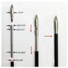 ZOEKO Stainless-Steel Arrow Inserts Suitable for ID .204" .244" Carbon Arrows, Suitable for 5/16" Field Points, Cuttable from 35-200 Grain (A Dozen) view 3