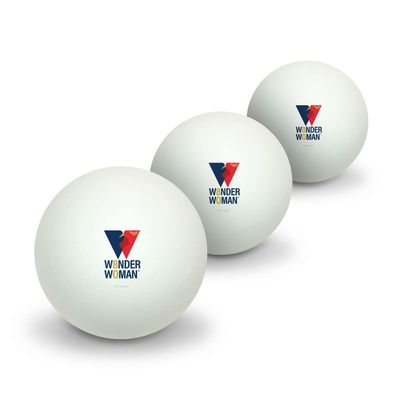 GRAPHICS & MORE Wonder Woman 80th Logo Novelty Table Tennis Ping Pong Ball 3 Pack