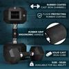 Yes4All Hex Dumbbell Rubber Grip - Premium heavy weight Dumbbell - 30lbs view 2
