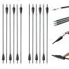 6/12 Pcs Carbon Arrows 30 Inch for Archery Shooting Spine 500 Arrows with Natural Feathers Competition Practice Hunting for Traditional Long Recurve Bows and Compound Bows (12 Pcs) view 1