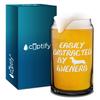 Cuptify Easily Distracted by Wieners Etched 16 oz Engraved Beer Can Glass Birthday Gift for Women, Men and Pet Dog Lovers view 1