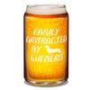 Cuptify Easily Distracted by Wieners Etched 16 oz Engraved Beer Can Glass Birthday Gift for Women, Men and Pet Dog Lovers view 2