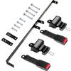 AIWEILUCK Golf Cart Retractable 2 Passenger 42" Seat Belts with Bracket Kit for Yamaha Club Car DS Precedent EZGO TXT RXV view 4