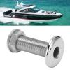 Marine Thru Hull Fitting Connector 3/8 Inch Steel Boat Drain Outlet Scupper for Easy Installation and view 3