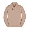 Teurkia Boys' Casual Knit Cable Turtleneck Sweater Rib Cuff Pullover for Kids Khaki view 1