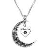 BEKECH AA Sobriety Anniversary Necklace 6 Month 1 Year 2 Year 3 Year Alcohol Addiction Recovery Gift for Stay Sober Warrior Sponser Men Women (silver 6 month) view 1