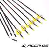 Spine 500 Arrow for 60 Lb Recurve Bow 26 Inch Arrow Target Practice Arrow Hunting Arrow Carbon Arrows Adult Youth Archery Indoor Outdoor Shooting Bullet Tip 12pc view 2
