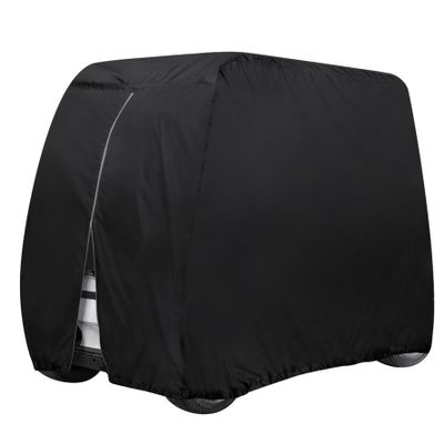 munirater Golf Cart Storage Cover 4 Passenger Replacement for Club Car Black