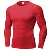 SPVISE Compression Shirt Men Long Sleeve Workout Gym Baselayer Top Red view 1