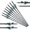 28/29/30/31Inch Carbon Arrow Archery Spine 500 4" Natural Turkey feather Competition Practice Target Shooting Hunting Suitable For Recurve Long Traditional Bow And Compound Bow Pack of 12Pcs (29 Inch) view 1