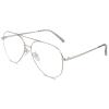 GQUEEN Fake Glasses Women Men Clear Lens Metal Frame UV400 Protection Fashion Retro Pilot Style Eyeglasses view 1