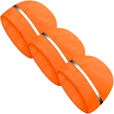 3 Pieces Safety Beanie High Visibility Reflective Beanie Hat Unisex Winter Security Beanies for Outdoor Night Works, Sports(Fluorescent Orange)