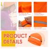 3 Pieces Safety Beanie High Visibility Reflective Beanie Hat Unisex Winter Security Beanies for Outdoor Night Works, Sports(Fluorescent Orange) view 2