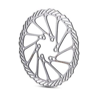 LvTu Bike Disc Brake 160mm Rotor Stainless Steel 6 Holes - Silver