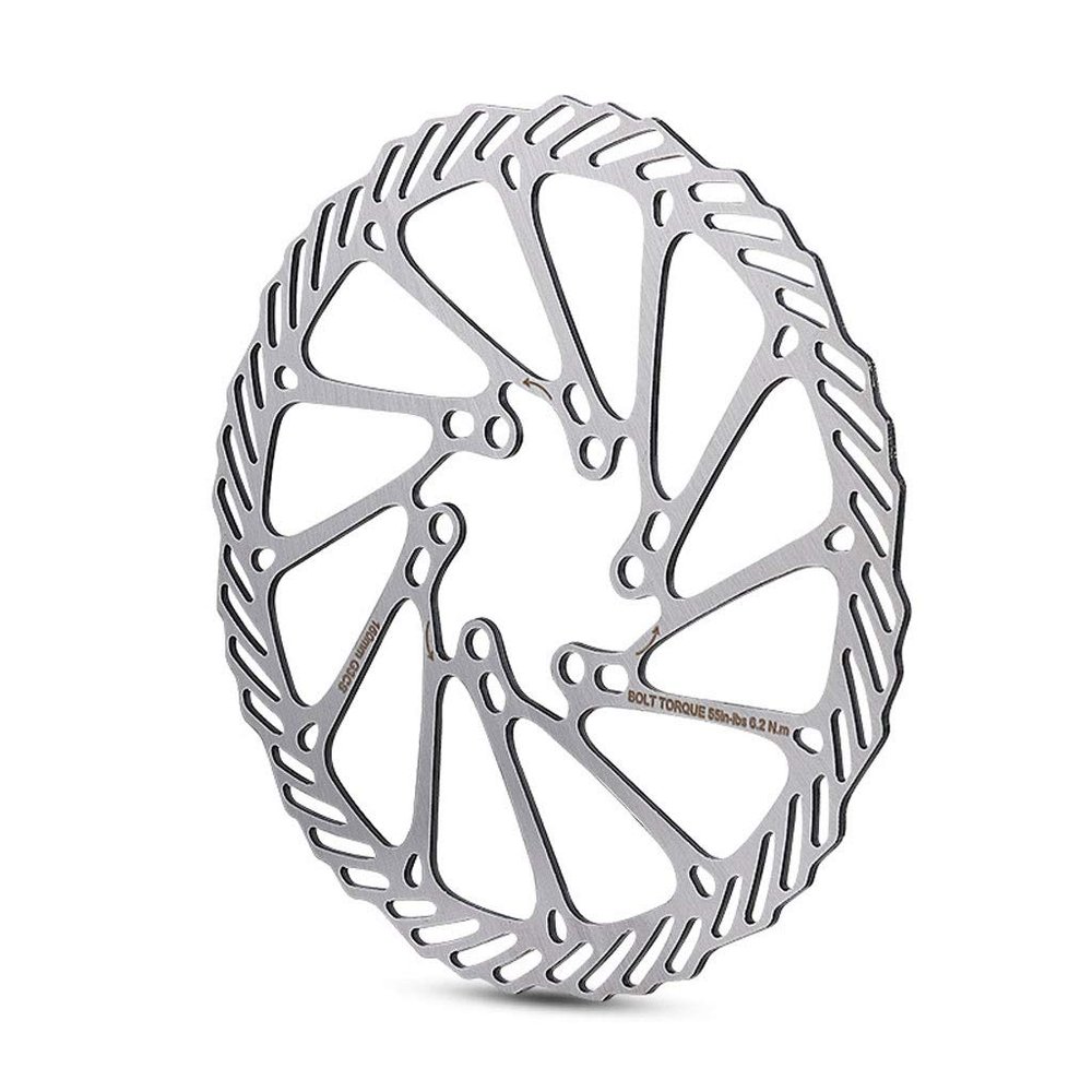 LvTu Bike Disc Brake 160mm Rotor Stainless Steel 6 Holes - Silver