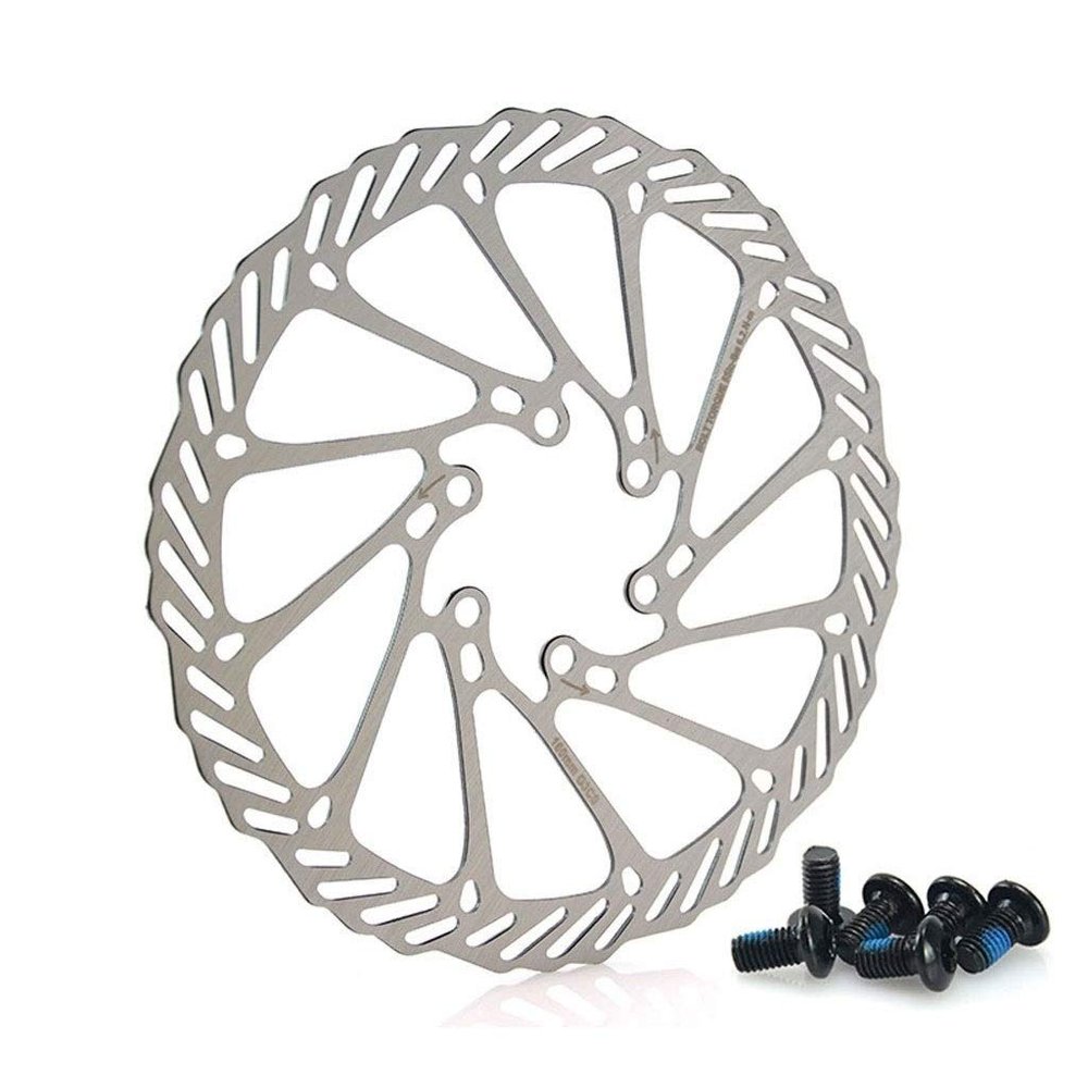 LvTu Bike Disc Brake 160mm Rotor 180mm CNC Engraving and Milling Stainless Steel 6 Holes - 203mm (Size : 160mm)
