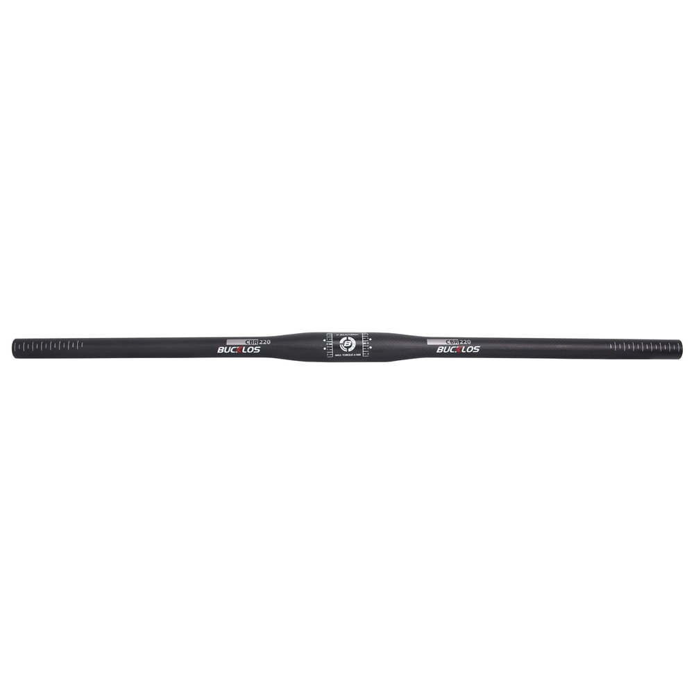 BUCKLOS Carbon Mountain Bike MTB Handlebars 25.4/31.8 mm - Bicycle 660-760mm Flat/Riser Handlebar Lightweight Handle Bars Suitable for Ebike/Fat Bike/DH/XC