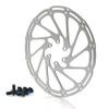 LvTu 160mm 180mm Brake Disc Stainless Steel Bike Rotor 6 Holes with 6 Bolts - Silver (Size : 160MM) view 1