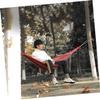 1set Outdoor Hammock Lightweight Rollover Leisure Camping Hammock for Backpacking Picnics and Relaxation Backyard Balcony Single view 4