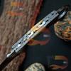Best Custom Handmade Beautiful Handmade Damascus Hunting karambit knife Handle made of camel and Damascus, Comes with Pure leather Sheath SA-04 view 4