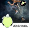 Adjustable Wrist Water Bottle, Silicone Portable Water Bottles Hydration System for Runners and Athletes, Wearable Hands Free Wrist Water Bottle for Running, Cycling, Hiking, Camping(Green) view 2