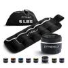 Adjustable Ankle Weights 1-5/10/15/20LBS Pair with Carry Bag - Breathable Fabrics, Reflective Trim - Strength Training Leg Wrist Arm Ankle Walking Weights Sets for Women Men Kids view 1