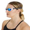 ARENA Unisex Cobra Core Swipe Anti-Fog Racing Swim Goggles for Men and Women Polycarbonate Mirror Lens, Silver/Red Wine view 3