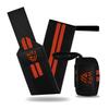 WFX Gym Wrist Wraps Fitness Workout Training Heavy Weight Lifting Wrist Straps Support Thumb Loops Adjustable Pair Brace Strong Grip Powerlifting Bodybuilding (Orange) view 3