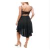 CITY STUDIO Womens Black Cut Out Glitter Zippered Spaghetti Strap V Neck Short Party Hi-Lo Dress 0 view 2