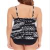 Magicsuit Women's Swimwear New Wave Chloe Tankini Bathing Suit Top Soft Cup Bra and Adjustable Straps, Black/White, 8 view 4